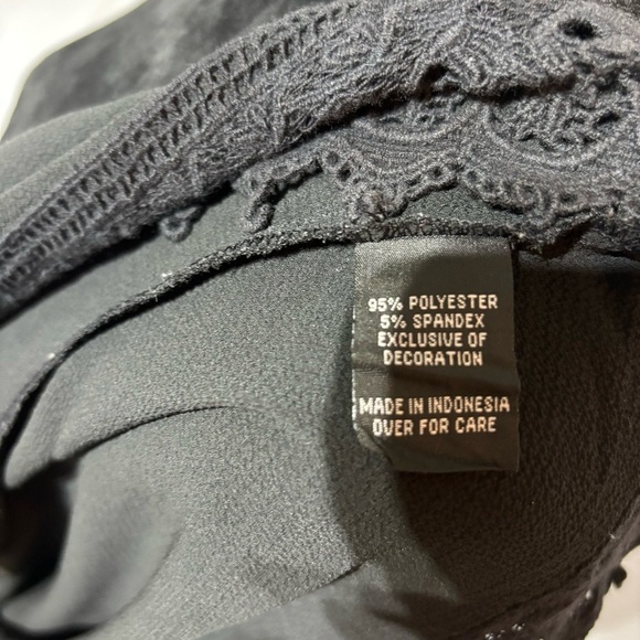 IZ BYER Black Square Neck Spaghetti Strap Top Size XL - Picture 9 of 10